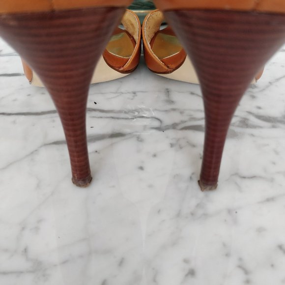 MICHAEL Michael Kors Classic Open Toe Heels Sz 7 - Picture 4 of 5